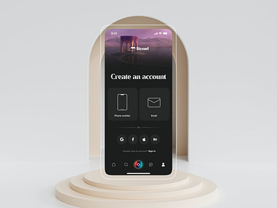 Sign up - Biyond app clean dailyui ui ux