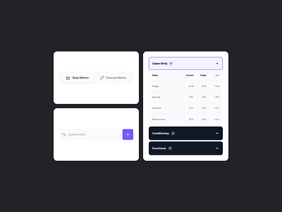 Everfit - UI Component 1 app clean components ui ux web