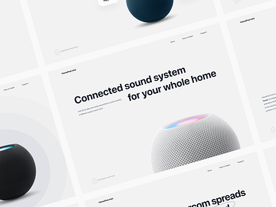 Homepod - UI Concept for Apple branding clean design ui ux web