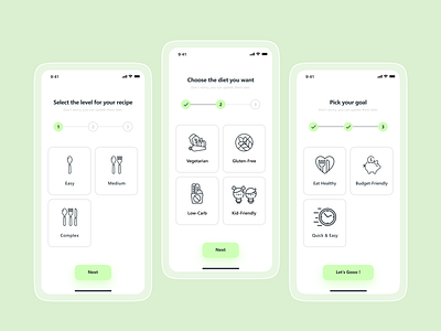 Cooklyn - Green version app clean design ui ux