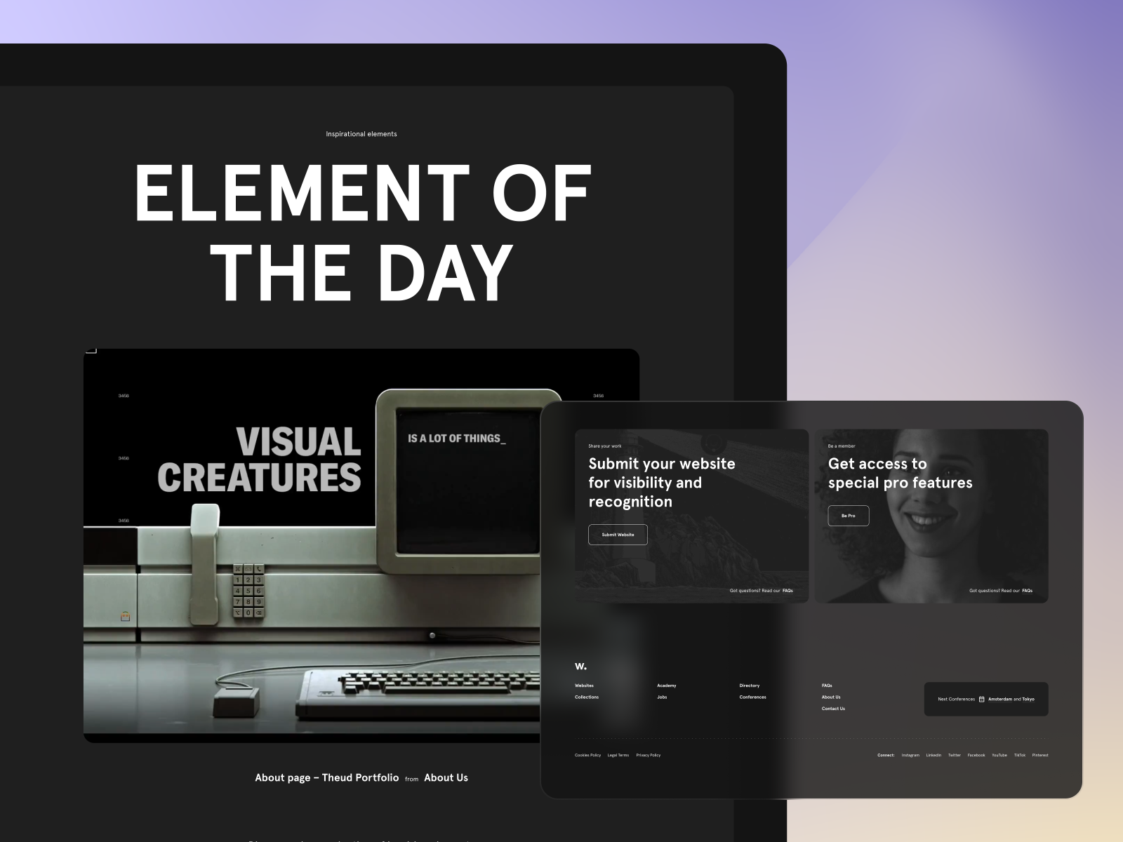 Awwwards Dark Mode Elements By Nguyen Huy On Dribbble Awwwards Dark Mode Elements By Nguyen Huy On Dribbble