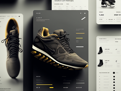 App concept with Nike app clean design ui ux