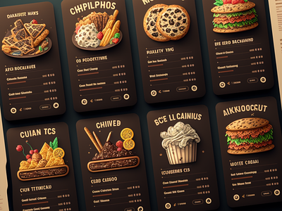 Food app UI concept