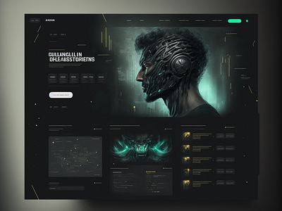 Gaming Landing Page - UI concept clean design gaming ui ux web