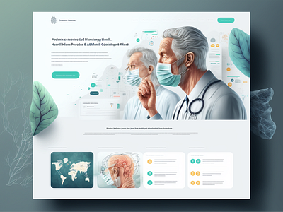 Healthcare landing page UI concept