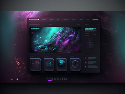 Gaming dashboard UI concept clean design ui ux web