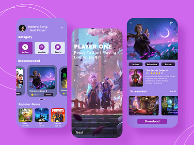 Game Store App UI Design