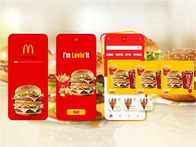 McDonald's App Design animation app branding design graphic design illustration logo mcdonalds ui ux vector