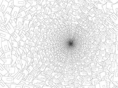 Optic Pattern black and white black hole illustration minimal optic pattern pattern design vector