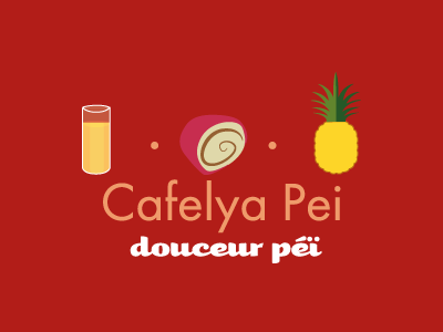 Cafelya Pei branding douceur pei logo mark teahouse