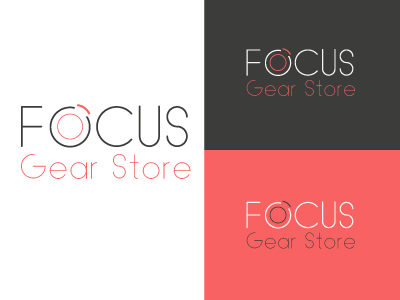 Focus Gear Store Logo branding graphic logo logo design logotype mark photography store