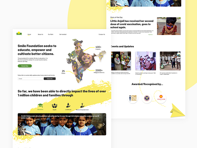 Smile Foundation, Website Redesign