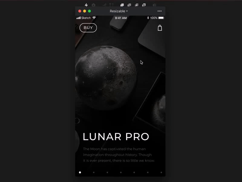 LUNAR InVision Studio Animation animations invision lunar space ui
