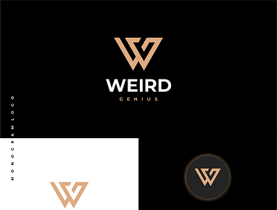 Weird Genius Logo branding graphic design lettermark logo logo design logotype mono monogram music symbol vector