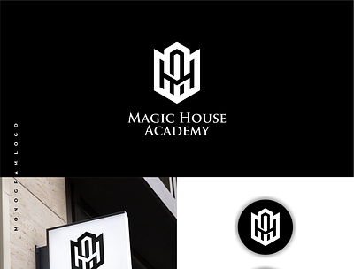 Magic House Academy branding design graphic design logo logo design logotype monogram symbol vector