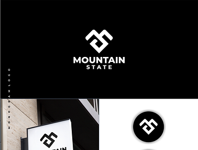 Mountain State branding design graphic design initial logo logo design logotype monogram realestate realestatelogo state symbol vector