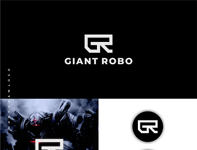 Giant Robo branding design giant graphic design logo logo design logotype monogram robo robogiant robot symbol vector