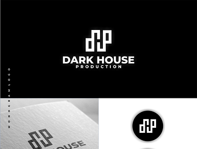 Dark House Production branding films graphic design logo logodesign logotype monogram movies productionhouse symbol vector