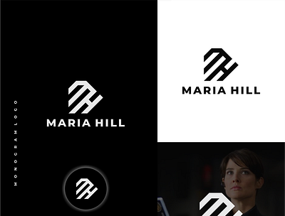 Maria Hill (M+H Logo) branding design graphic design logo logodesign logotype mariahill marvel mhinitiallogo mhlogo monogram symbol vector
