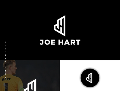 JH Initial Logo Design branding design goalkeeperlogo graphic design initial initiallogo joehart logo logotype monogram symbol vector