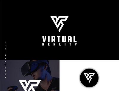 VR Initial Logo branding design graphic design initiallogo logo logotype monogram symbol vector virtualreality vrlogo