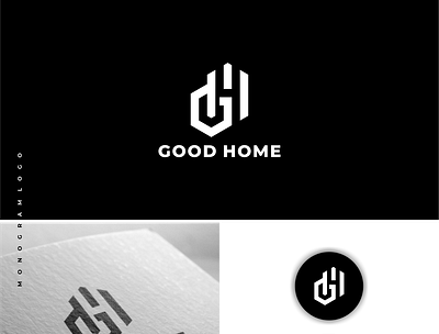 G + H Monogram Logo branding design graphic design homelogo initial logo logodesign logotype monogram symbol vector