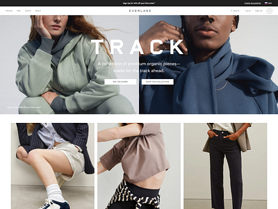 Fashion clothes website ui