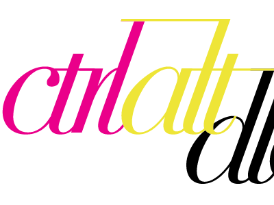 CTRLaltDLTE ligatures myk typography