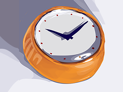 Kitchen Clock 400 illustration photoshop