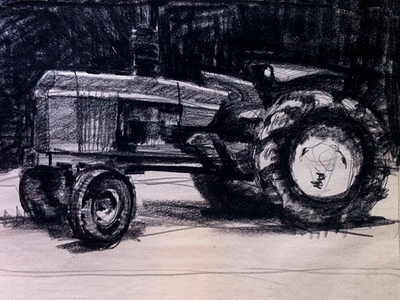 Deere Study drawing painting