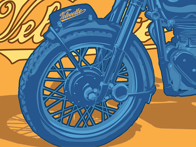 Velocette illustraor motorcycle study