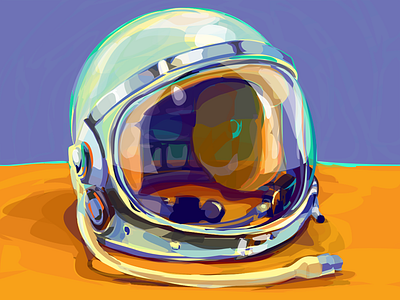 Mercury Helmet astronaut illustration photoshop space helmet