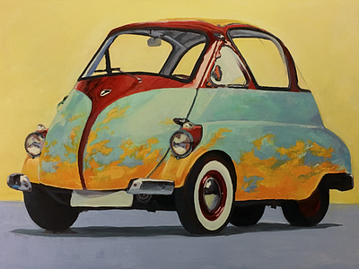 Issetta 6 bubble car painting