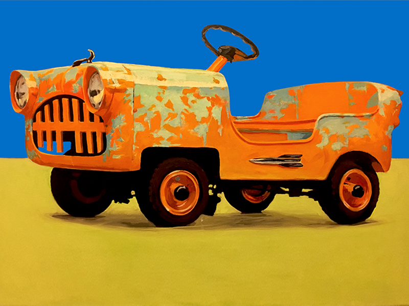 1956 Eshelman Deluxe Adult Sport Car_wip bubble car painting