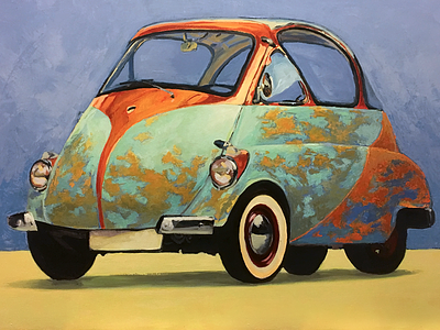 1955 Issetta 2 bubble car painting