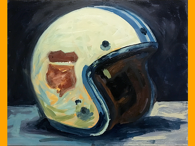 Brain Bucket #4 wip motorcycle helmet painting