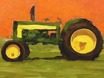JD435D painting study tractor