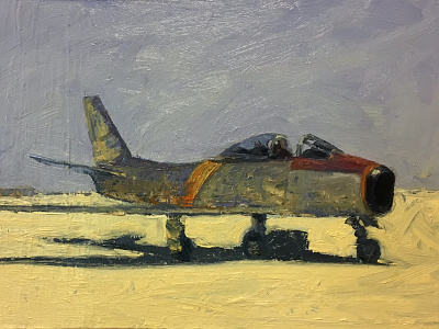 F-86 airplane painting