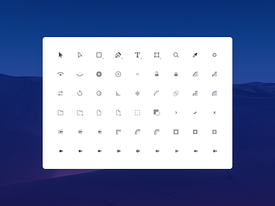 Dash's icon set