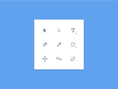 Design tools icon set
