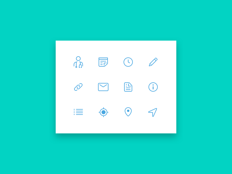Icons for health app