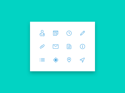 Icons for health app app health icon line art sketch