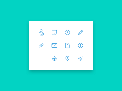 Icons for health app app health icon line art sketch