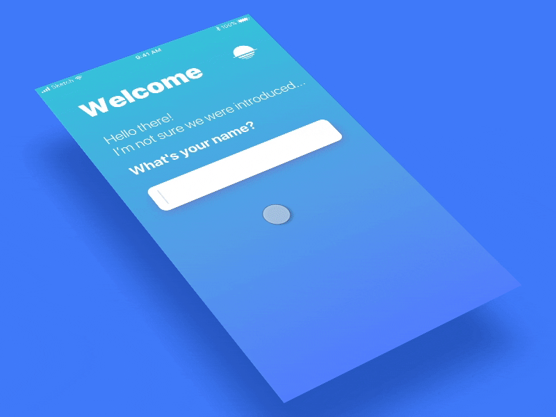 Welcome and signup flow for gym app