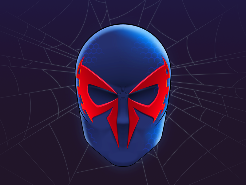 Человек паук красно синий. Маска человека паука 2099. Человек паук 2099 на аву. Паук 2099 на аву. Символ человека паука 2099.