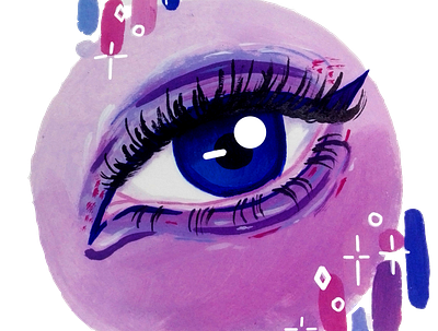 Observing the lilac sky aesthetic branding design graphic design illustration logo