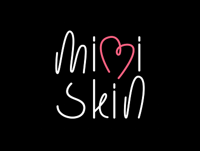 mimi skin branding design graphic design identity lettering logo logotype vector