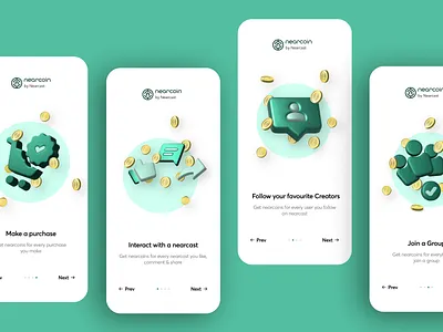 Nearcast Mobile App | Reward Illustration 3d app app layout creative design illustration layout mobile app ui ui design uiux ux vector