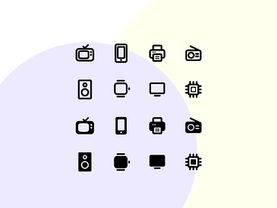 Tech Icons | Icon Set creative design flat icons icon icon design icon set icons illustration minimal icons simple tech icons vector