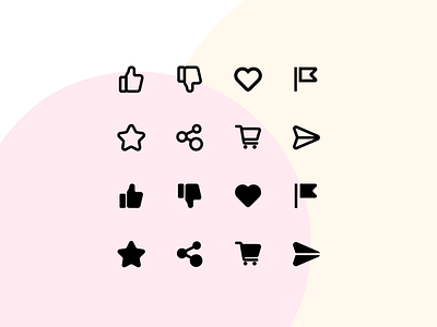 Interactive Icons | Icon Set creative design flat icons icon icon set icons illustration interactive icons minimal icons vector